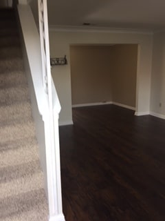 Hardwood floors, open living and dining room area - 656 Concord Place