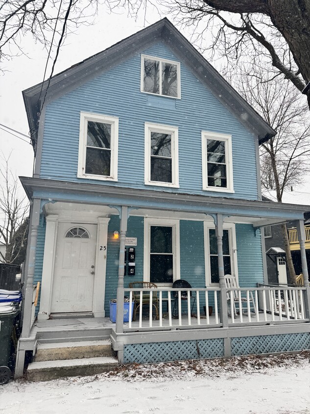 View of the front of the house. This apartment enjoys a private entry in the rear. - 25 Monroe St