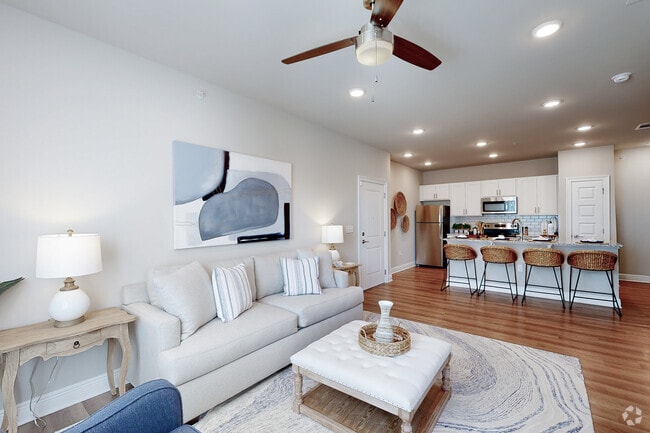 The Rousseau: 1BR, 1BA - Living Room - The Hangar