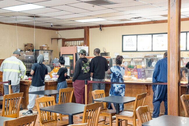 Nearby A1 Soulfood often has a line out the door.