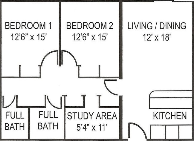 Two Bedroom Large - The Collegian