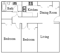 2HAB/1BA - Sandy Hill I & II Apartments