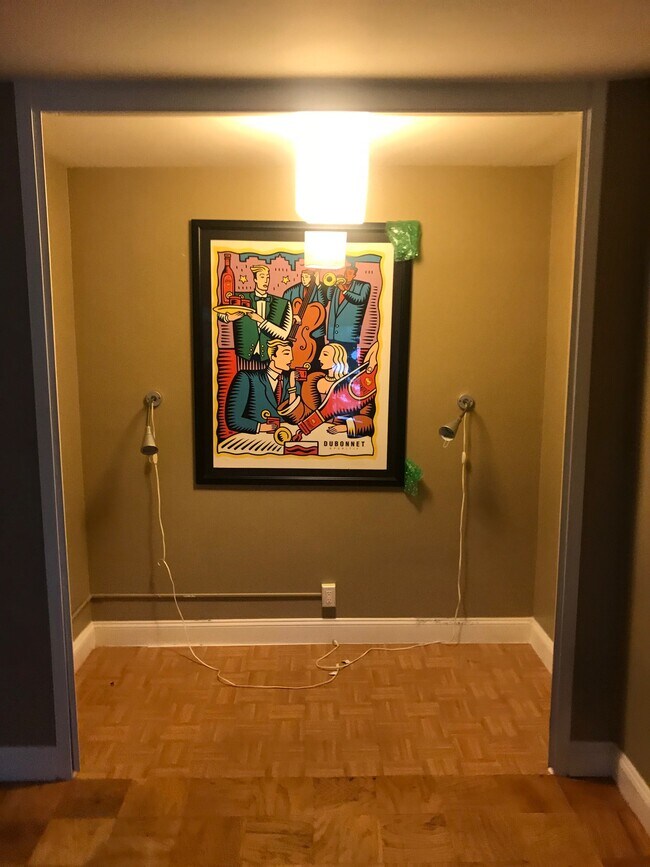 Cutout for a Queen Size bed with His and Her Reading Lamps - 80 Cartright St