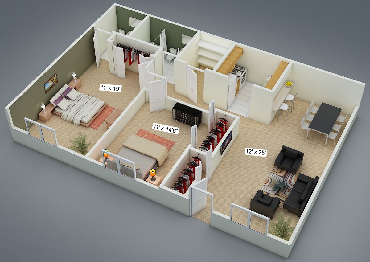 Willowood Apartments – 2 Bedroom/1.5 Bath