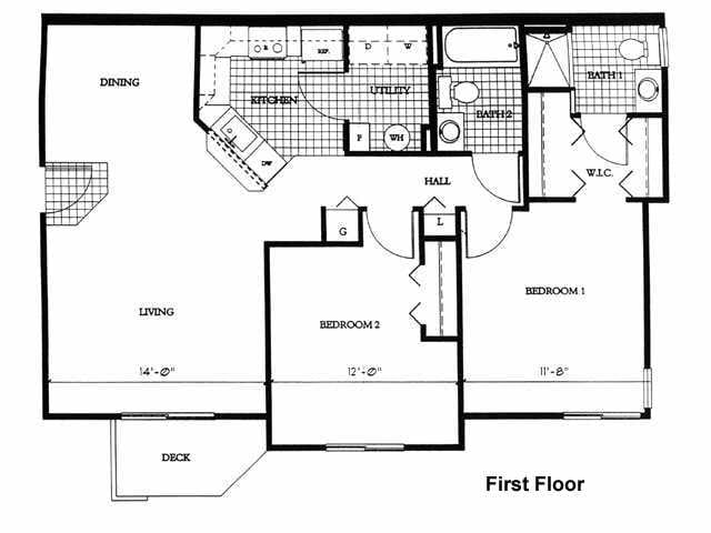 Columbia Woods Apartments – Two Bedroom