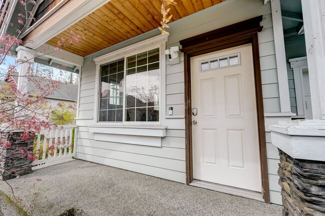 Front door with covered patio & smart lock system - 16325 43rd Ave W