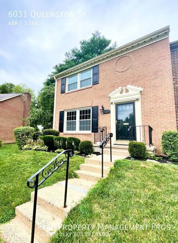 6031 Queenston St, West Springfield, VA 22152 Townhome Rentals in