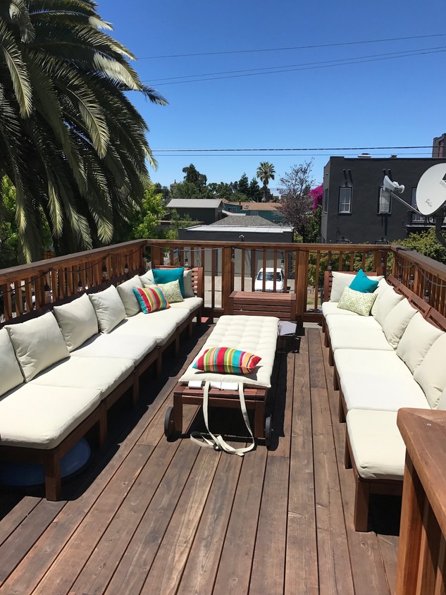 Outdoor deck space with spring furniture - 849 53rd St