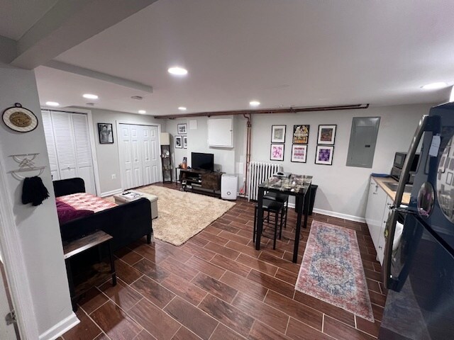 View of kitchen / living room - 1327 Hemlock St NW