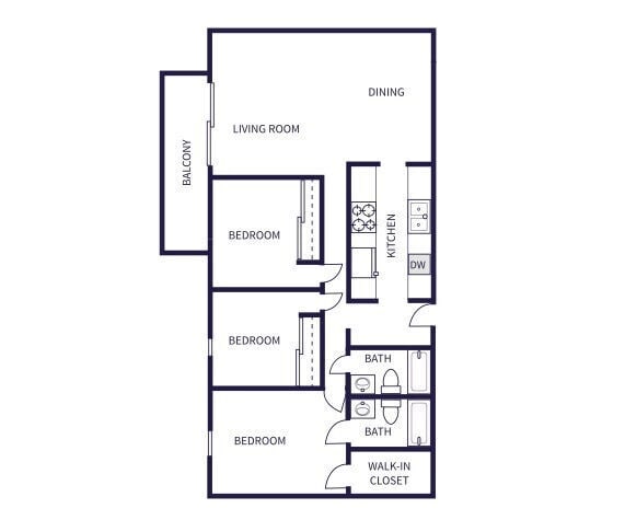 Floorplan - Bayside Apartments