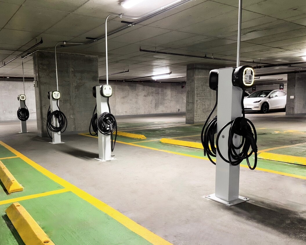 Charge your EV at our dedicated charging stations - Coast at Lakeshore East