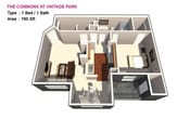 1 BED / 1 BATH