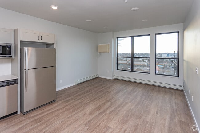 1BR, 1BA, Astrid - 619SF - Living Area - MAKT at EOLA