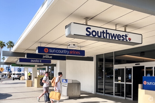 Palm Springs International Airport near Cathedral City serves many prime destinations.