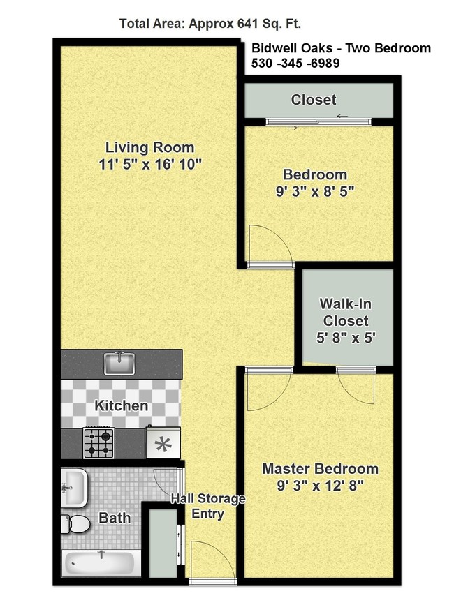 2HAB/1BA - Bidwell Oaks Apartments