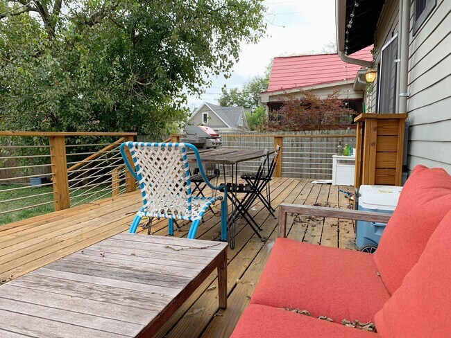 Enjoy nights out on the huge deck. - 1202 Forrest Ave