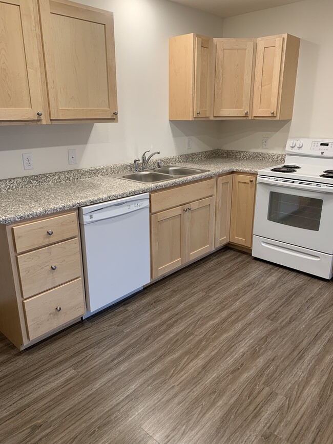 Área de la cocina - Huntington Park Apartments