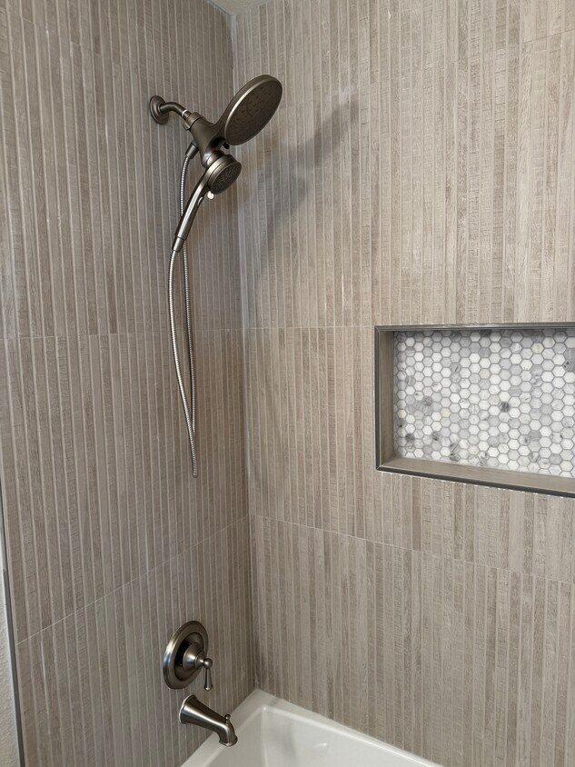 Custom remodeled shower - 3776 Alabama St