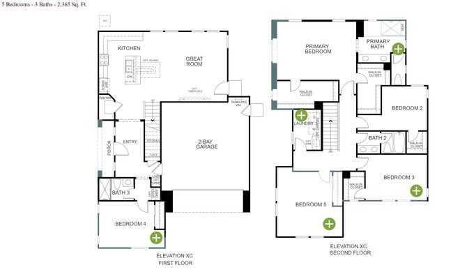 Floorplan_F1 & F2 - 2968 E Merritt Paseo