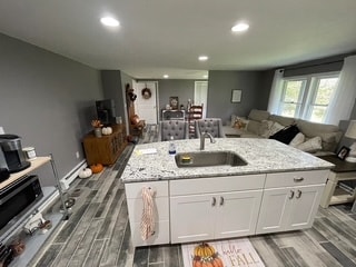 Kitchen with island - 82 Goose Hill Rd