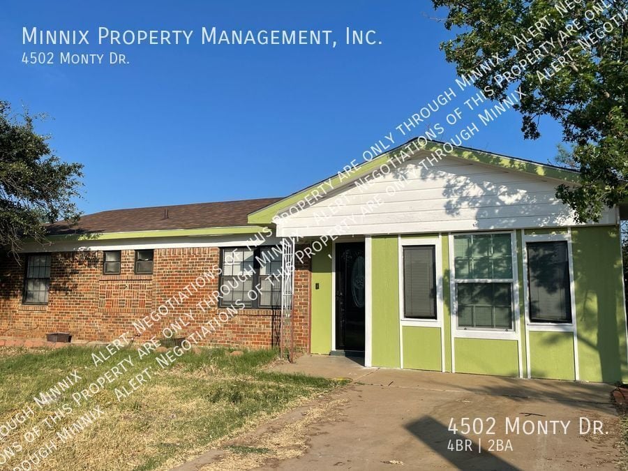4502 Monty Dr, Midland, TX 79703 House Rental in Midland, TX