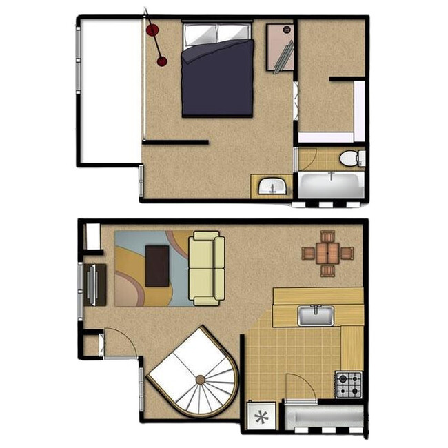 Disposición del plano de planta - Haymeadow Apartments