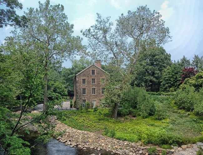 The historic Stone Mill in the New York Botanical Garden