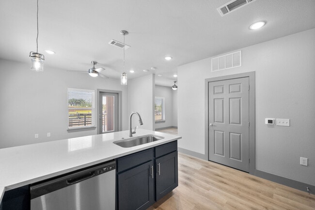 The Gibson Apartments Studio Apartment Kitchen - The Gibson Apartments