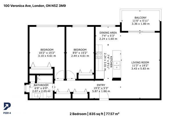 Floorplan - 100 Veronica Ave