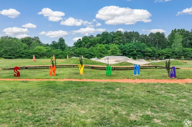 North Cooper Lake Park is decorated with a colorful Smyrna art installation.