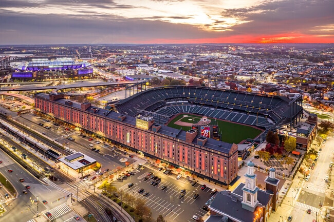 Camden Yards is a quick walk from the Inner Harbor, and is home to the Baltimore Orioles.