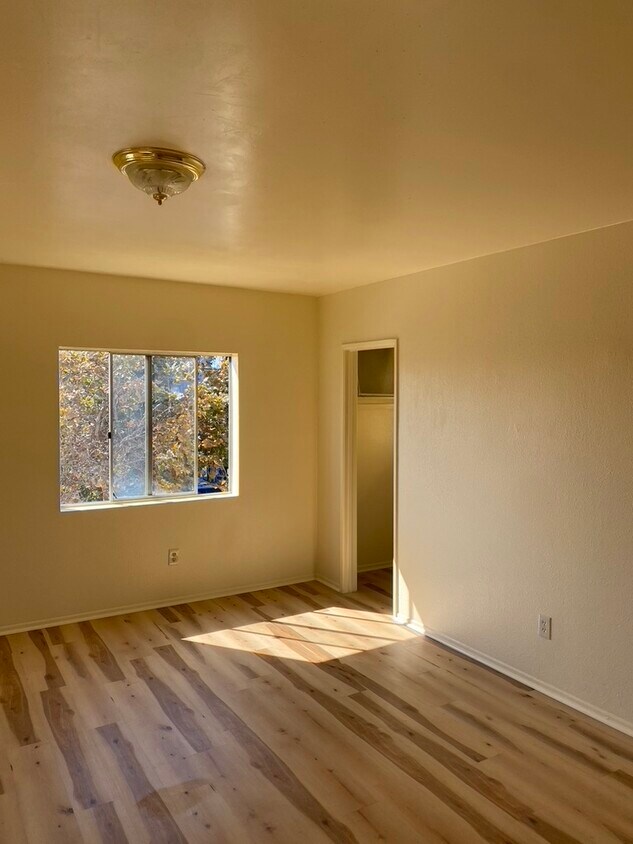 Spacious Master bedroom with a lot of Natural light and views to street and Coronado Bridge - 3050 National Ave