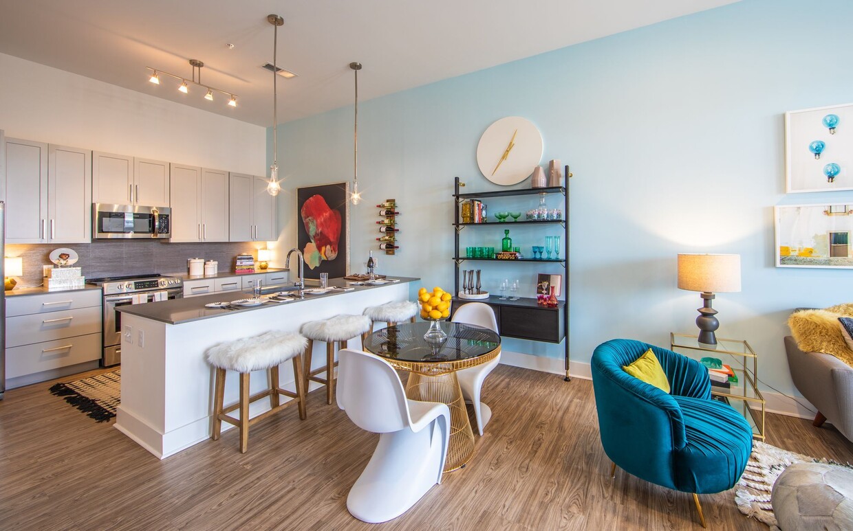 Dining Area with Open-Concept Kitchen - Savoy NC