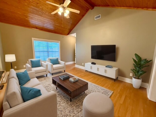 Sala de estar (decorada virtualmente) - 361 E Longleaf Dr