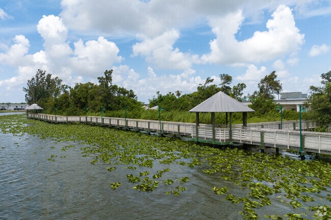 Kennedy Lake Park has a great boardwalk with gazebos right on the lake.