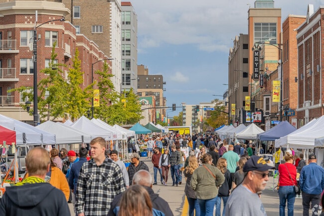 Visitors from all around Green Bay are drawn to the Saturday Farmer's Market downtown.