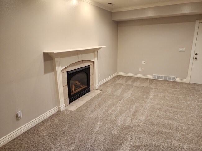 Family room and fireplace - 1243 N 1270 E