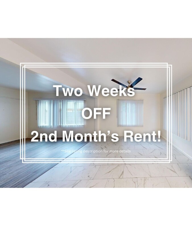 Foto principal - TWO WEEKS OFF 2ND MONTH'S RENT! 2 + 1 Char...