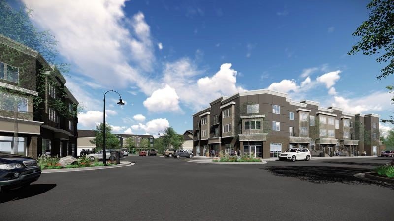Digital-Rendered Sample of the Community - Lovely 3-Story Townhomes in The Brickyard!