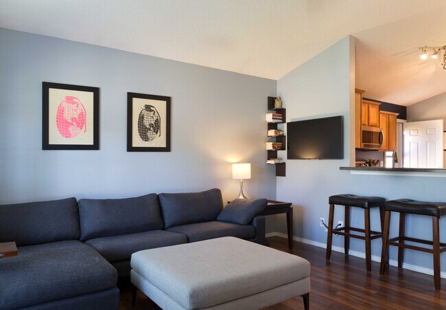 View of living room upon entry - 700 NE Fenway Ave