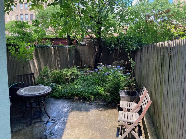 Planted back garden - 211 W 123rd St, Apt #1