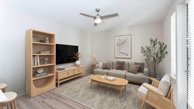 Living Room with Hard Surface Flooring - Remy