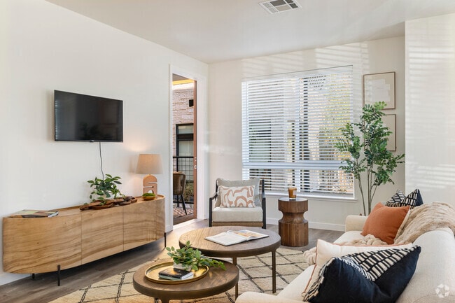 2BR, 2BA - 1,317SF Living Room - Halcyon Apartments