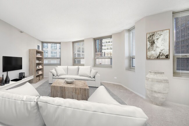 The Chicagoan Apartments Chicago Il 750 N Rush 1 Bd Living Room The Chicagoan