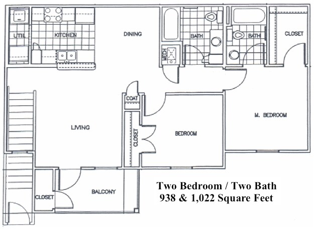 Dos habitaciones/dos baños - Mill Creek and Millie Street Apartments