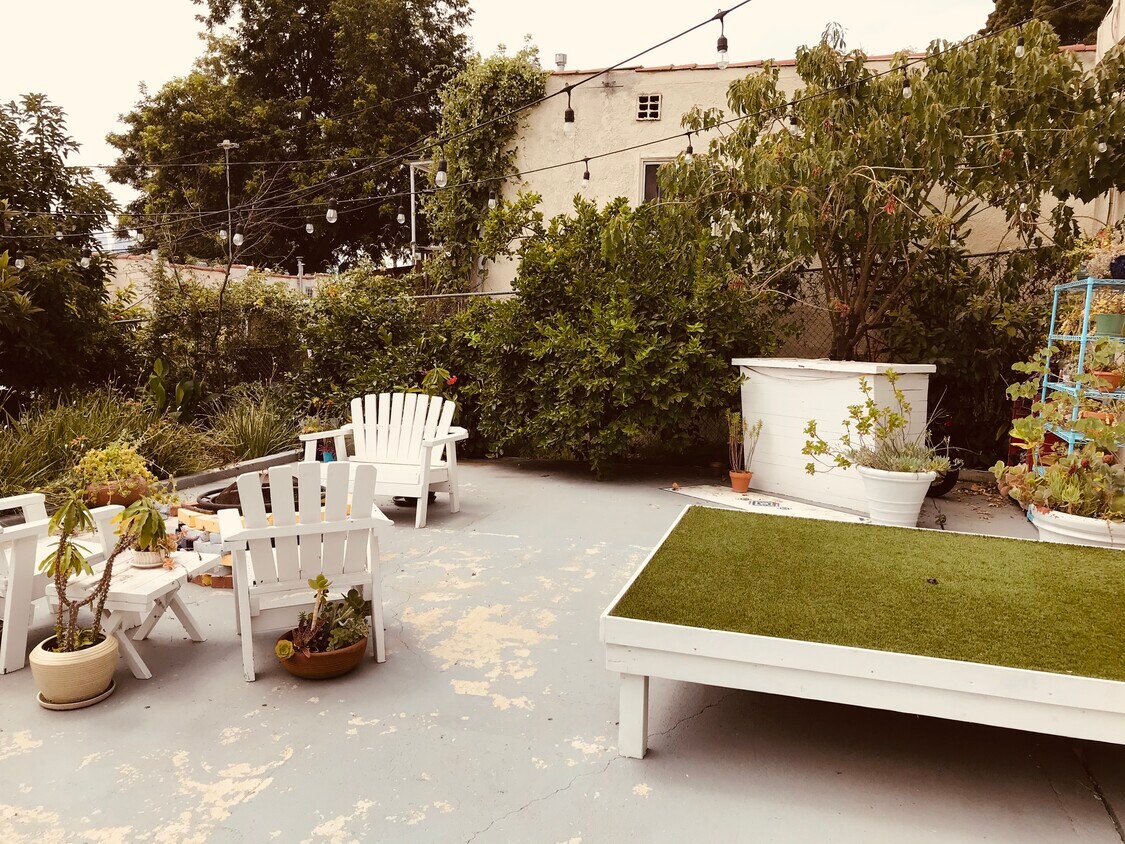 Espacio para fogata y bar al aire libre en la parte trasera - 1426 Allesandro St