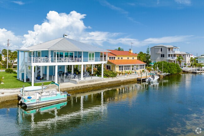 Many Hernando Beach homes are located on deep water canals.