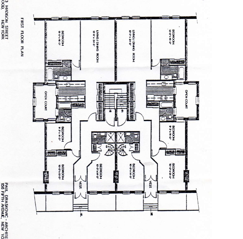 Plano de planta - 1821-1823 Madison St