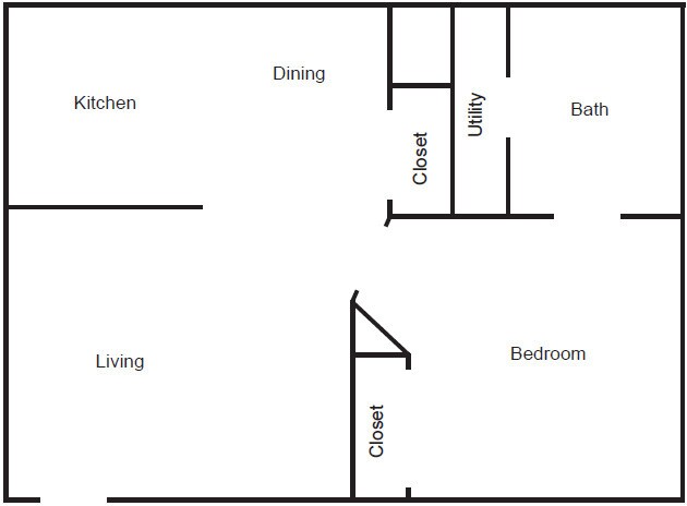 Plano de planta - Larkspur Village Apartments