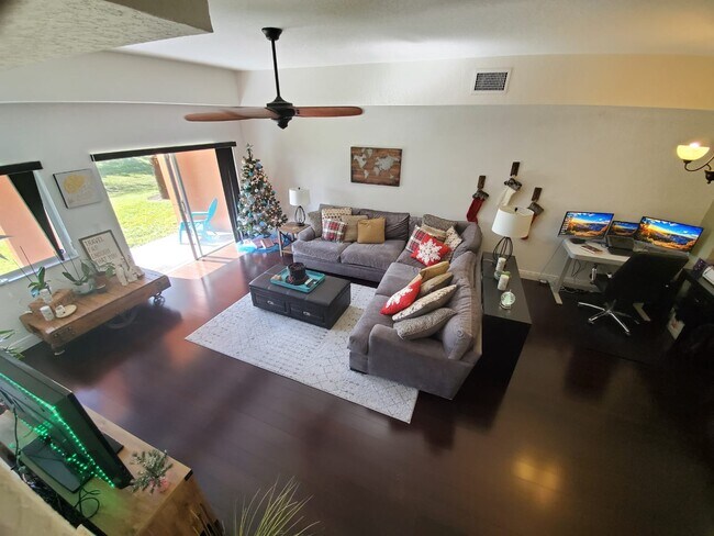 Living Room and Porch - 7400 Palomino Dr